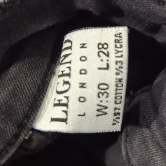 Legend London Faded Black Skinny jeans - Picture 4 of 8